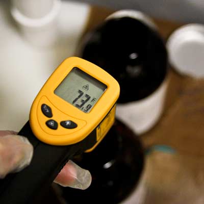 Custom Coatings Cure Temperature Test